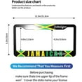 thumbnail image 4 of Jamaican License Plate Frames - 2Pcs  Flag License Plate Holder Aluminium Alloy Decor Car Accessories  Flag for Car Tag Fits Standard Us Canada Vehicles for Men Women 2Hole with Screws, 4 of 14