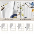 thumbnail image 5 of Swag Valance Curtains for Windows, Tree Bird Light Filtering Kitchen Curtains with Rod Pocket, Spring Watercolor Leaf Branch Watercolor Window Treatment Valances for Living Room, 36x45 - 2 PCS, 5 of 9