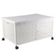 thumbnail image 2 of Caja de Almacenamiento ANGGREK de Metal Plegable Para Juguetes Con Ruedas Color negro Blanco, 2 of 8