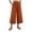 Watermelon Red, variant on Cropped Wide Leg Pants Women Plus Size Flowy Culottes Pants Elastic Waist Pants with Pockets Summer Beach Pants