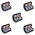 thumbnail image 3 of tamizeot Memory Card Zipper Closure Bag Storage Case Traveling Padded Interior Dustproof Protective Carrying Pouch Protector Black 5Set, 3 of 6