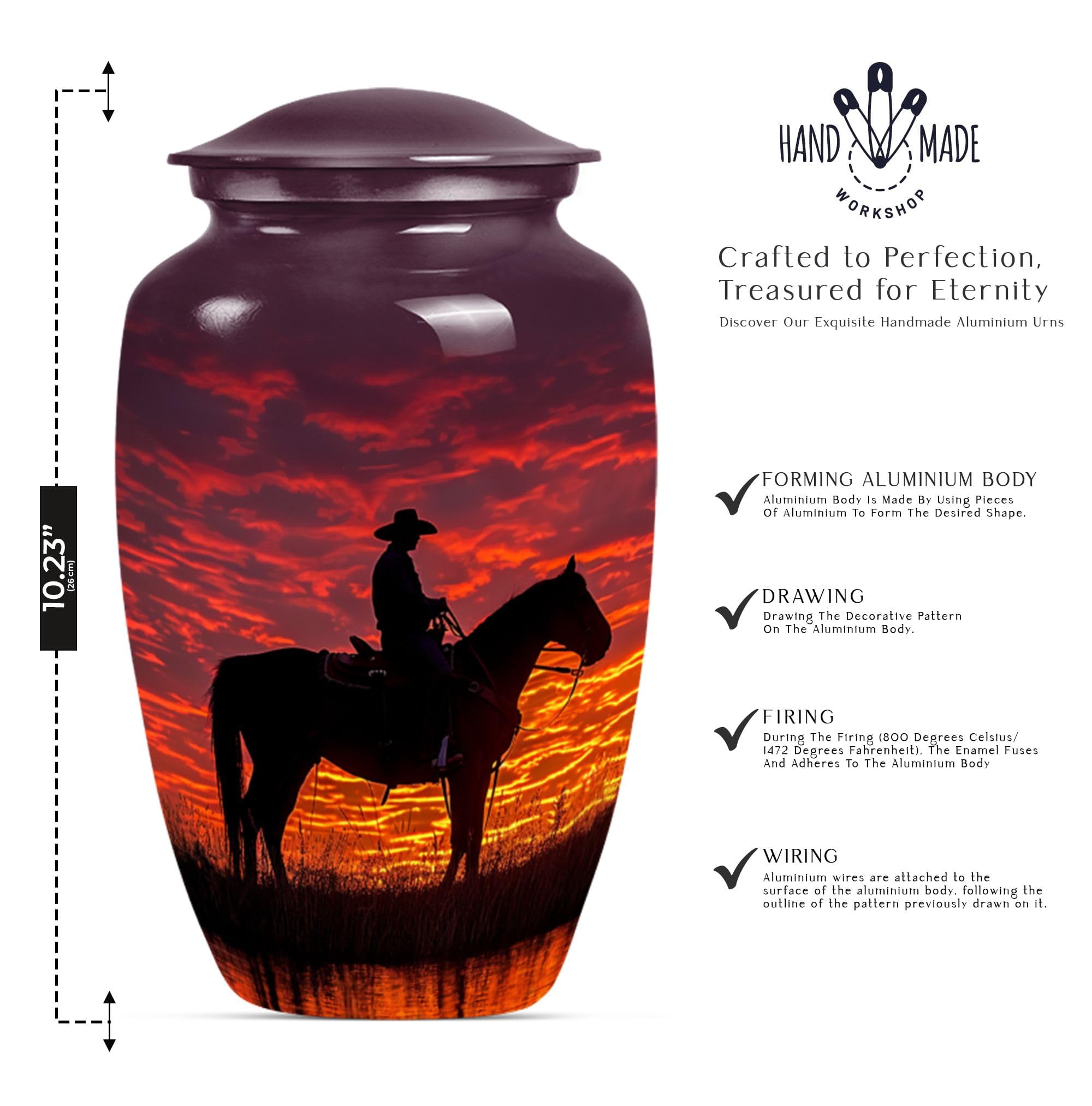 SUBSH Urns for Human Ashes Adult Female - Ash Holders for Human Ashes - Ash Urns for Humans - Ashes Urn - Adult Urns for Human Ashes Men