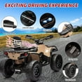 thumbnail image 3 of 24V Licensed Can-Am Electric ATV for Kids,2 Seater Ride On Car Toy, 4WD Ride On Car with Bluetooth, Led Lights, Leather Seats, and 5 Mph Max Speed, 3 of 6