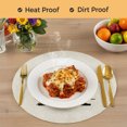 thumbnail image 4 of Letter A Round Placemats Set of 4, Braided Polypropylene Place Mats, Monogram Words Washable Table Mats for Kitchen Dinner Holiday Wedding Party Coffee Table Decoration 15", 4 of 9