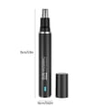 thumbnail image 3 of Recortador de vello facial y de cejas recargable para hombres y mujeres. IPX7. Fácil de limpiar., 3 of 7