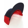 thumbnail image 6 of Structured Trucker Mesh Hat Custom Colors Letter C Initial Baseball Mid Profile (Navy Red White Red), 6 of 9