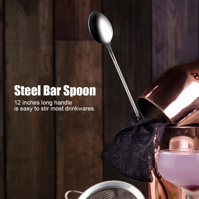 Cuillère de Bar, Cuillères de Mélange de Cocktail en Larme en Acier Inoxydable 1pc Mélangeant la Conception Révolutionnaire de la Cuillère de Bar