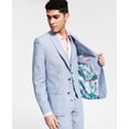 thumbnail image 4 of Bar Iii Mens Slim-Fit 100% Linen Chambray Sport Coat Blazer Suit Jacket Blue 46R, 4 of 4