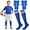 Blue, variant on Soccer Shin Guards and Socks shin guard for Toddler Youth, Lightweight Soccer Shin Pads Protective Defender Gear for Sports Game-Black,S