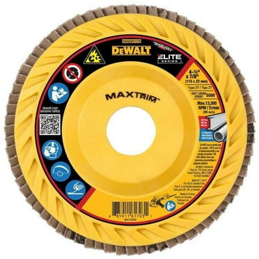 DeWalt MaxTrim 4-1/2 in. D X 7/8 in. Ceramic Trim Flap Disc 60 Grit