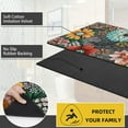 thumbnail image 4 of Kitchen Rug Sets 3 Piece with Runner Non Slip Anti Fatigue Floor Mat Washable Kitchen Rugs Boho Floral Kitchen Rugs Colorful Flowers Kitchen Mats for Sink Hallway Laundry Room Floor, 4 of 6