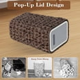 thumbnail image 5 of Bathroom Small Trash Can with Lid,2.6 Gallon Small Garbage Can with Rattan Basket, Slim Wicker Wastebasket Trash Can Press Top Lid for Bathroom,Kitchen,Office,Living Room,Bedroom-Brown, 5 of 9