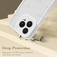 thumbnail image 4 of Cute Coquette Bow Phone Case for iPhone 15 Pro Max 6.7", Clear Aesthetic White Ribbon Bowknot Pattern Print Design Case Transparent Protective Funda Shockproof Soft TPU Women Girls Cover, 4 of 5