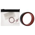 thumbnail image 1 of Anillo de boda de silicona biselado ROQ 8 mm Rojo-Negro para hombres, 1 of 1