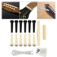thumbnail image 2 of Acoustic Guitar Bridge Pins With Puller String Remover Extractor Tool Guitar Accessories，12 Guitar String Pins＋2 Nut＋metal String Pin Puller, 2 of 6