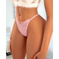 thumbnail image 3 of 2025 Senaste Modell G-String Trosor för Kvinnor Sexiga Underkläder Stretch T-Rygg Spets Trosor A Rosa Large, 3 of 5