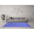 thumbnail image 3 of Ahgly Company Indoor Rectangle Abstract Blue Contemporary Area Rugs, 6' x 9', 3 of 4