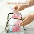thumbnail image 6 of 200 Pieces Eyelash Aftercare Bags Plastic Makeup Bags Toiletry Makeup Pouch Cosmetic Travel with Drawstring Pink,S, 6 of 7