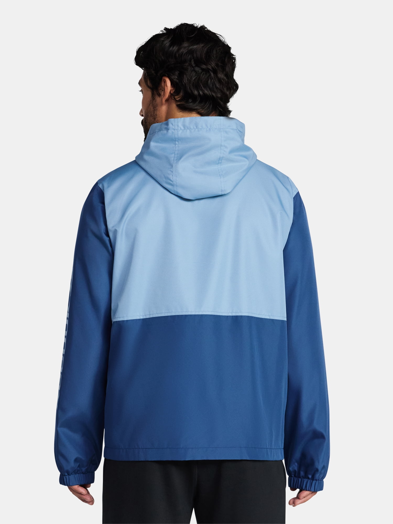 Reebok Men and Big Men's Jersey Lined Windbreaker Jacket with Hood, Lightweight, Sizes S-3XL