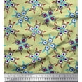 thumbnail image 1 of Soimoi Silk Fabric Tiles Moroccan Print Fabric by Yard 42 Inch Wide, 1 of 3