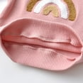 thumbnail image 5 of Infant Baby Girl Rainbow Sweatshirt Crewneck Pullover Sweater Long Sleeve Shirt Fall Winter Clothes Pink 0-3 Months, 5 of 6