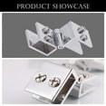 thumbnail image 3 of 4 Pcs Glass Door Hinge 90 Degree Double Side Shower Glass Hinges Adjustable Glass Cabinet Hinges Zinc Alloy Clamp Hinges for Glass Thickness 5mm - 8mm, 3 of 7