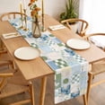 thumbnail image 3 of Table Runner 36 Inches Long for Kitchen Dining, Spring Floral Checkered Dresser Scarf Farmhouse, Dining Table Decorations for Wedding/Parties, Sage Green Daisy Buffalo Plaid 13 x 36 In, 3 of 8