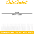 thumbnail image 3 of CUB CADET 915-0221 Dowel Pin Z RZT GSE GSX XT3 42 S VT100 VT Vertical Tine, 3 of 6
