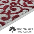 thumbnail image 4 of Leaves Collection Contemporary, Cozy, Vibrant and Soft Stair Mats & Rugs, 9'' x 28'', 4 of 7