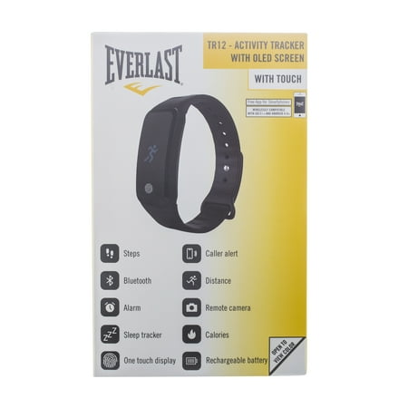 Everlast TR12 Activity Tracker; Includes Caller ID and Message Previews