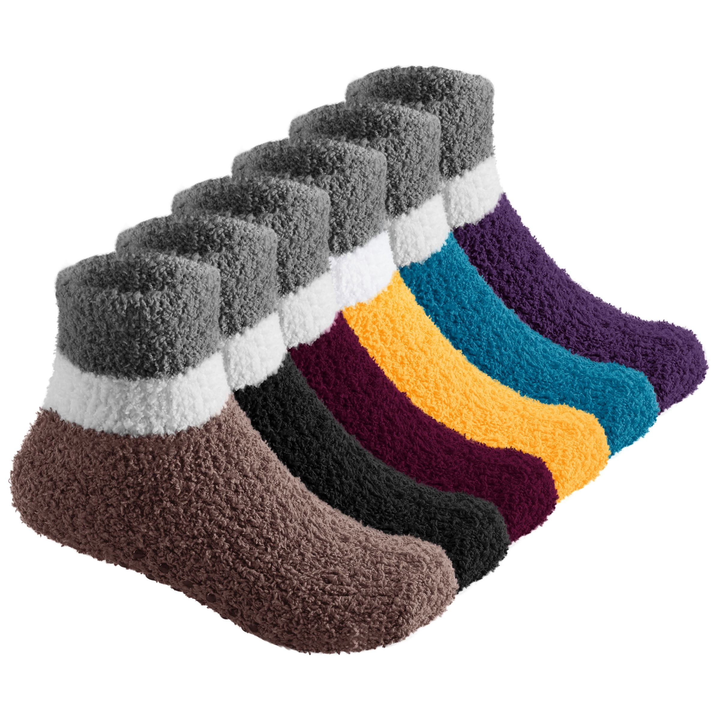 Boys Warm Cotton Socks Kids Winter Thick Crew Socks Thermal Cozy Socks for Boys 6 Pack
