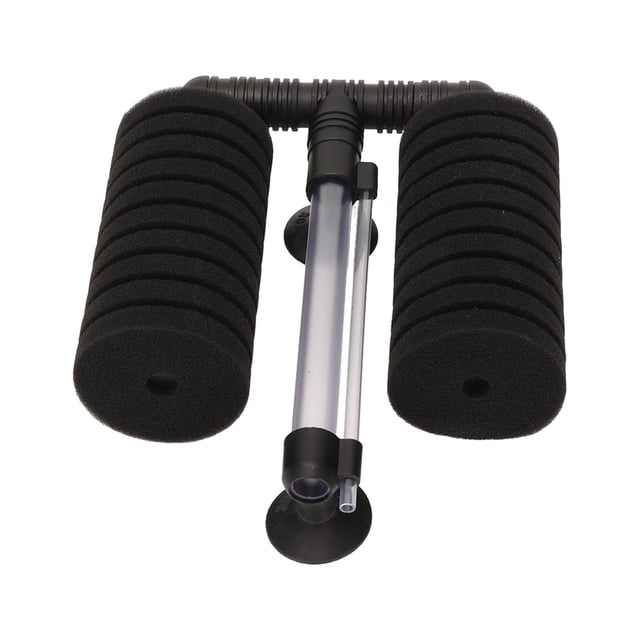 Aquarium Sponge Filter, Detachable Reliable Replacement Aquarium Double Bio Sponge Filter High Efficiency Biological Filtration For Freshwater