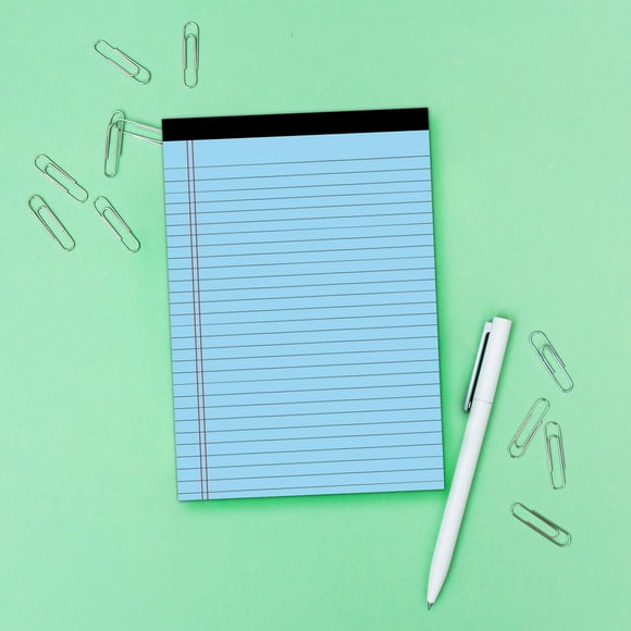Vacemry Bloc-Notes à Moins de 5 $, Bloc-Notes à Lignes Horizontales avec 50 Pages, Grand Carnet de Planification pour Bureau École, Grand Bloc-Notes pour Écrire des Notes