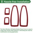 thumbnail image 4 of Cubierta del panel del botón del elevador de la ventana de la puerta Unique Bargains para BMW 3 Series F30 F31 2011-2018 Frontal Trasero Izquierda Derecha Pegamento Negro 1 Juego, 4 of 6