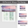 thumbnail image 6 of Ocean Beach Curtains Valances for Home Decor Seaside Sky Moon Coastal Summer Landscape Thermal Insulated Room Darkening Curtain for Dinning Room 54 by 18 in, 1 Panel, 6 of 6