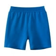 thumbnail image 3 of 3 Packs Baby Boys Elastic Waist Shorts Solid Kids Cotton Shorts Multicolor 2-8 Years Toddler Short Pants, 3 of 5