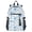 Blue Flower and Leaf, variant on 14" Laptop Backpack Waterproof Airline Approved Stylish Casual Daypack for Travel Business College Work, Fierce Fire and Smoke