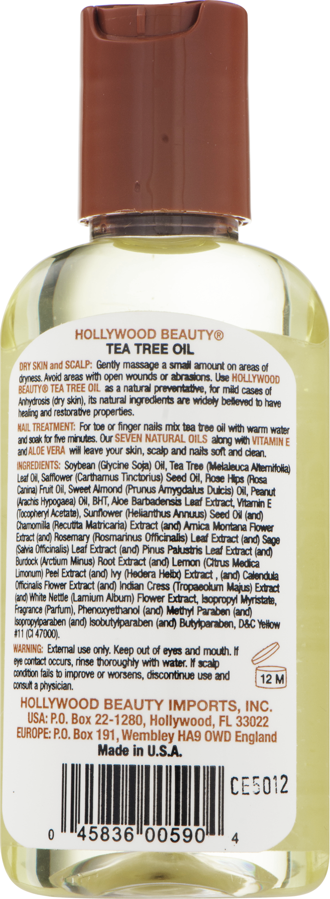 Hollywood Beauty Tea Tree Oil Skin Scalp Treatment   Fl Oz Walmart Com