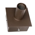 thumbnail image 3 of 6 Inch Square Pole Tenon Adapter for LED Parking Lot Light, 2-3/8" Vertical Tenon Mount Bracket, Heavy Duty Steel Slip Fitter Pole Top Converter for Shoebox Street Area Light Fixture, 3 of 5