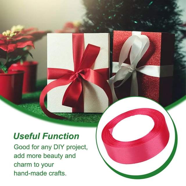Gift Ribbon Wedding Decorations Clothes Making Supply DIY Craft Accessories Light-weight Polyester Ribbons for Ornaments Watermelon Red 65