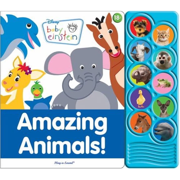 Pre-Owned Baby Einstein: Amazing Animals! Sound Book: - [With Battery] (Board book) 1450830811 9781450830812