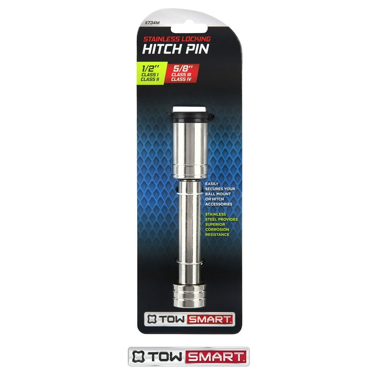 TowSmart Stainless Barrel Style Receiver Lock (Sleeved) TowSmart Stainless Barrel Style Receiver Lock (Sleeved)