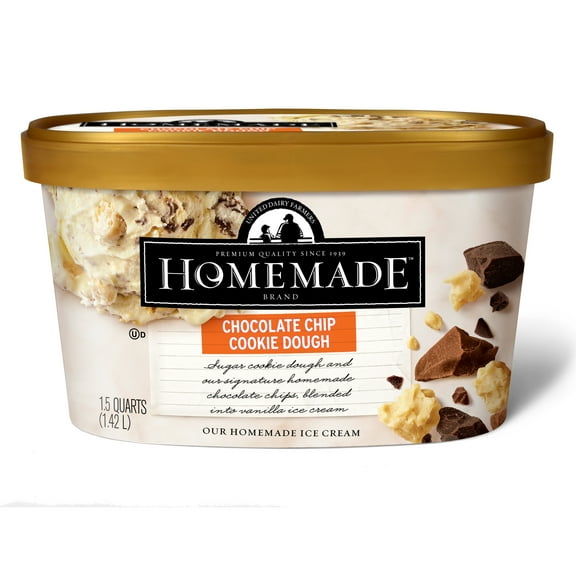 Homemade Brand Chocolate Chip Cookie Dough Ice Cream