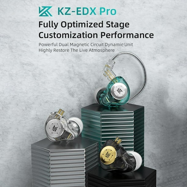 KZ-EDX Pro HIFI Bass Auriculares Sport Noise Cancelling Monitor Auriculares