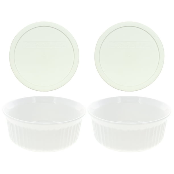 Corningware FS5 1.4L French White Casserole Dish and F5PC Plastic Lid