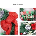 thumbnail image 4 of Couronnes de Noël Suspendues pour Porte d'Entrée avec Baies Rouges et Flocons de Neige, Couronnes Artificielles pour Jardin, Mur, Porte d'Entrée, Étagère, Fenêtre, Salon, 4 of 6