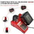 thumbnail image 2 of New Charger for Milwaukee 2239-21 2276-20NST 2276-21 2276-21NST 2277-20, 2 of 5