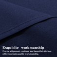 thumbnail image 3 of Super Soft Brushed Microfiber Euro Pillow Shams Set of 2, Machine Washable Square Pillow Cases, 26 x 26 inches, Navy Blue, 3 of 7