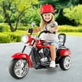 thumbnail image 2 of Patiojoy Kids Motorcycle 6V Battery Powered 3-Wheel Electric Motorcycle for Kids Red, 2 of 10