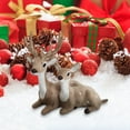 thumbnail image 4 of Blueek Set of 2 Reindeer Christmas Decorations Indoor, Christmas Sika Deer Figurines,Decorative Elk for Party Holiday Tabletop Shelf Desk Office Decorations and Display, 4 of 8